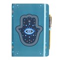 Hand of Hamsa A5 Notebook with Crystal Chip Pen