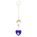 All Seeing Eye Glass Heart Hanging Decoration