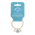 All Seeing Eye Beaded Charm Bracelet