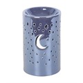 Iridescent Purple Moon Pillar Oil Burner and Wax Warmer