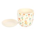 Funky Fungi Mushroom Print Plant Pot with Saucer