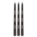 Set of 3 Black Magic Triple Moon Taper Candles 