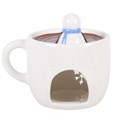 Kominek do olejków zapachowych i podgrzewacz do wosku „Snowman Hot Chocolate”