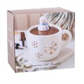 Kominek do olejków zapachowych i podgrzewacz do wosku „Snowman Hot Chocolate”