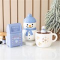 Kominek do olejków zapachowych i podgrzewacz do wosku „Snowman Hot Chocolate”