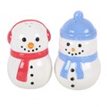 Winter Snowmen Salt and Pepper Shakers