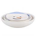 Set of 3 Winter Snowmen Stacking Bowls