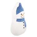 Kussen in de vorm van een sneeuwpop van bouclé