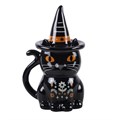 Frightful Folk Black Cat Lidded Mug