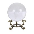 Stardust Fairy Laser Engraved Glass Crystal Ball and Stand
