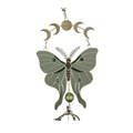 Moonphase Moth Windchime