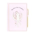 Goddess Energy A5 Manifestation Journal and Rose Quartz Crystal Pen