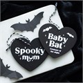 Baby Bat Hanging Heart Sign