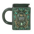 Green Witch Book Shaped Mug