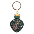 Green Witch Potion Bottle Keyring
