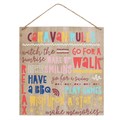 Caravan Rules Wooden Sign