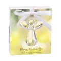 Always Beside You Faceted Glass Angel Hanging Decoration