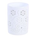 White Snowflake Cut Out Oil Burner and Wax Warmer