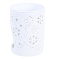 White Snowflake Cut Out Oil Burner and Wax Warmer