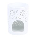 White Snowflake Cut Out Oil Burner and Wax Warmer