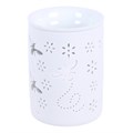 White Bee and Flower Cut Out Oil Burner and Wax Warmer