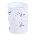 White Bee and Flower Cut Out Oil Burner and Wax Warmer