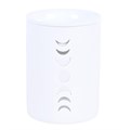 White Moon Phase Cut Out Oil Burner and Wax Warmer