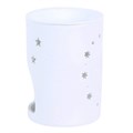 White Sun and Moon Cut Out Oil Burner and Wax Warmer