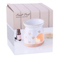 Beige Heart Print Oil Burner