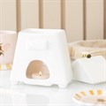 White Beehive Oil Burner and Wax Warmer with Bee