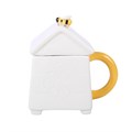 White Beehive Mug and Spoon Set