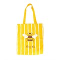 Striped Busy Bee Tote Bag