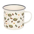 Camping Print Enamel Mug