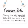 Caravan Rules Hanging Sign
