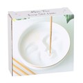 White Moon Face Incense Stick Holder
