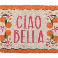 Orange Ciao Bella Doormat