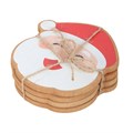 Jolly Santa Christmas Coaster Set