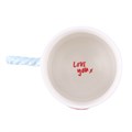Taza «Love You Heart» con asa retorcida