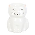 White Happy Cat Oil Burner