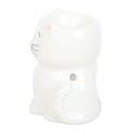 White Happy Cat Oil Burner