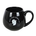 Keep Your Spirits Up Rounded Ghost Mug