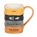 The Haunted Library Book Stack Mug