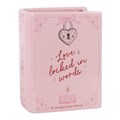 Jarrón con forma de libro «Love Locked in Words»
