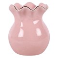 Pink Fluted Oil Burner and Wax Warmer