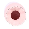 Vaso da fiori rosa a coste