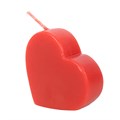 Red Love Heart Shaped Valentine's Day Candle