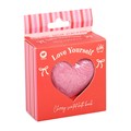 Love Yourself Heart-Shaped Cherry Bath Bomb