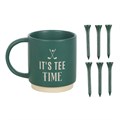 It's Tee Time Mug with Golf Tees