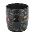 Black Midnight Bloom Print Mug