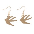 Blue Spread Your Wings Swallow Earrings